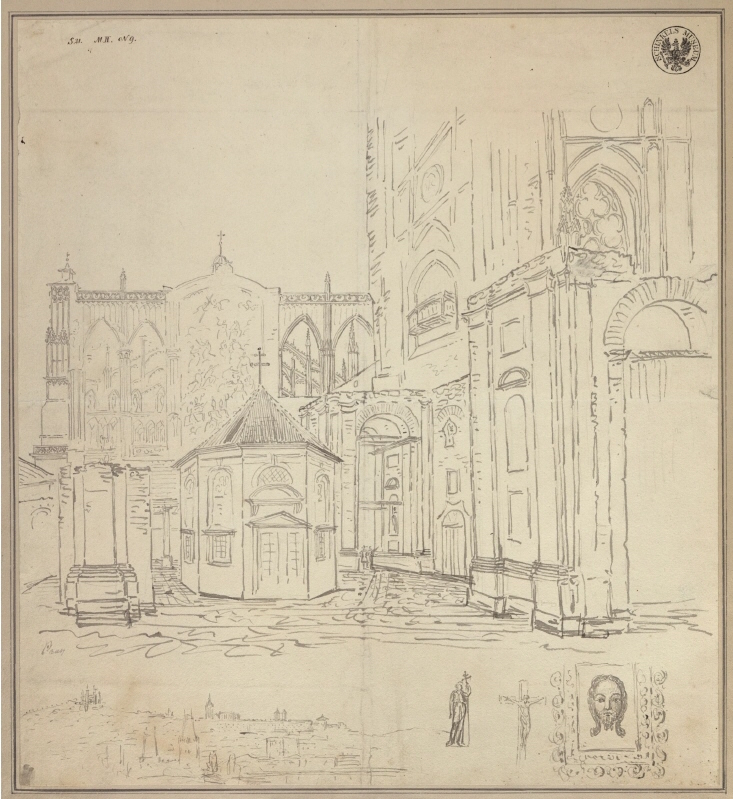 disegno Cattedrale di San Vito a Praga